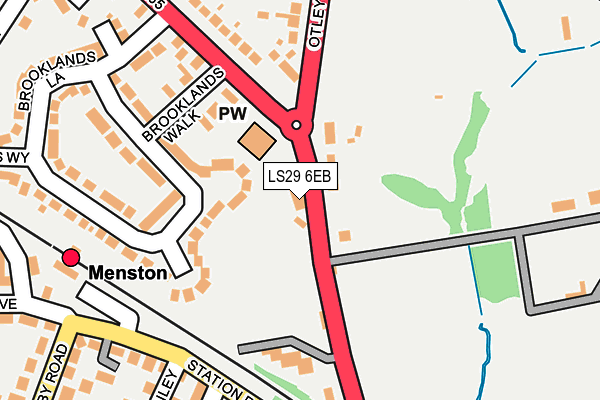 LS29 6EB map - OS OpenMap – Local (Ordnance Survey)
