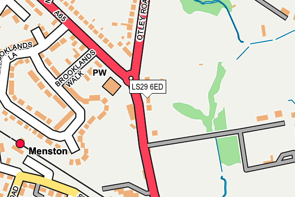 LS29 6ED map - OS OpenMap – Local (Ordnance Survey)