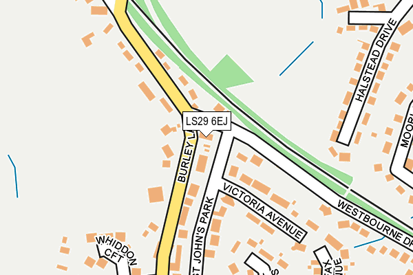 LS29 6EJ map - OS OpenMap – Local (Ordnance Survey)