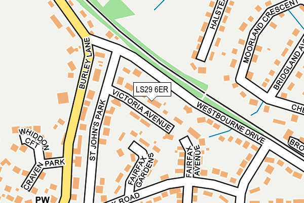 LS29 6ER map - OS OpenMap – Local (Ordnance Survey)