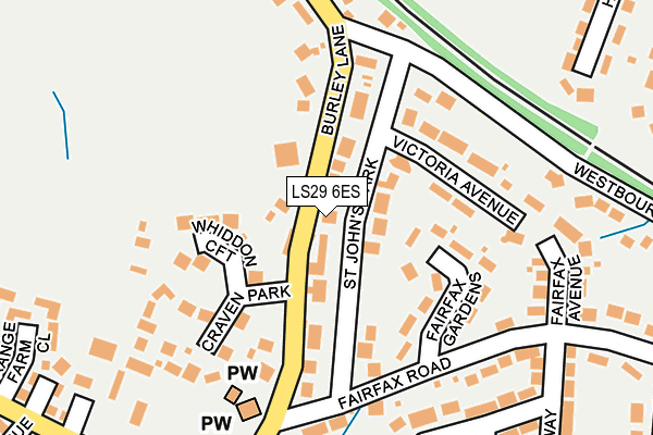 LS29 6ES map - OS OpenMap – Local (Ordnance Survey)