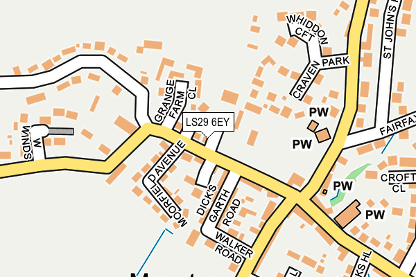 LS29 6EY map - OS OpenMap – Local (Ordnance Survey)