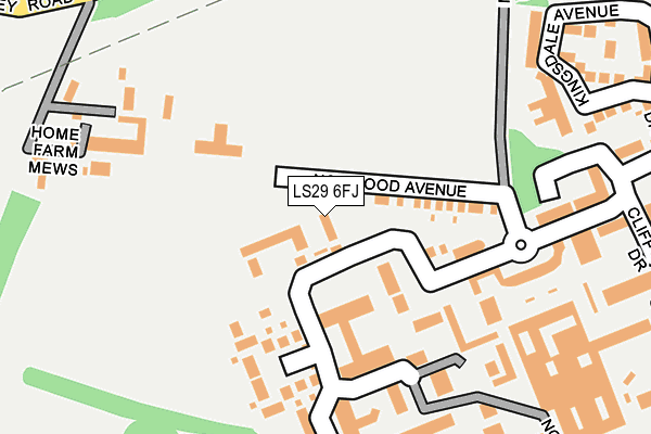 LS29 6FJ map - OS OpenMap – Local (Ordnance Survey)