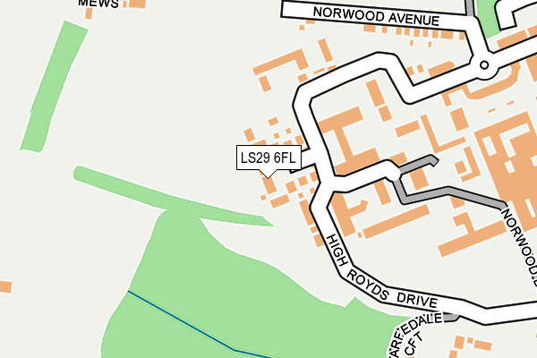 LS29 6FL map - OS OpenMap – Local (Ordnance Survey)