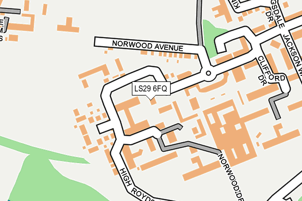 LS29 6FQ map - OS OpenMap – Local (Ordnance Survey)