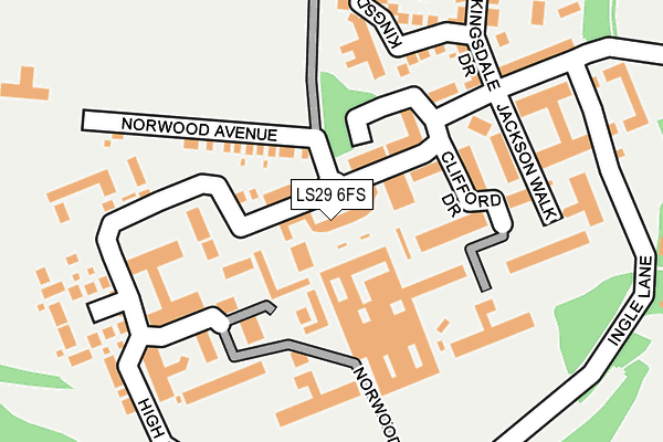 LS29 6FS map - OS OpenMap – Local (Ordnance Survey)