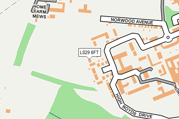 LS29 6FT map - OS OpenMap – Local (Ordnance Survey)