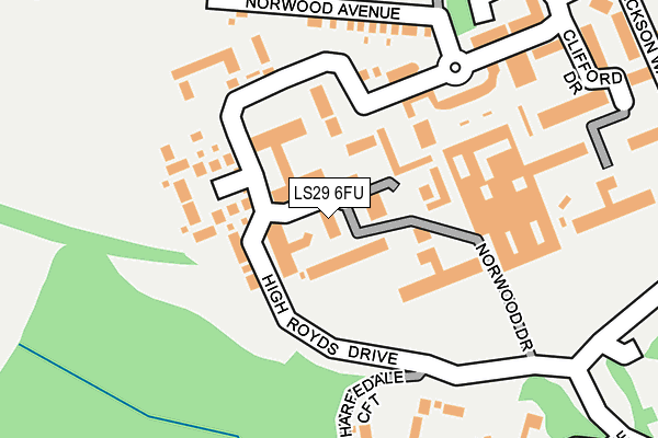 LS29 6FU map - OS OpenMap – Local (Ordnance Survey)