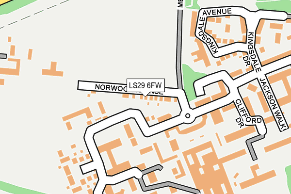 LS29 6FW map - OS OpenMap – Local (Ordnance Survey)