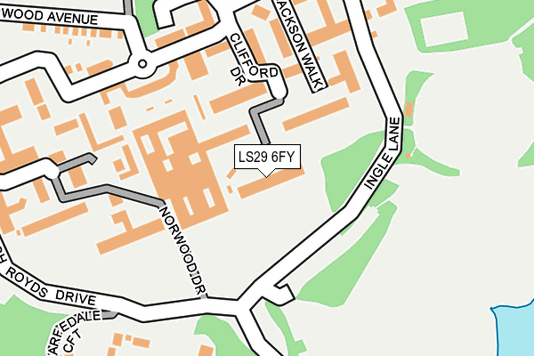 LS29 6FY map - OS OpenMap – Local (Ordnance Survey)