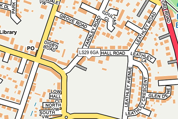 LS29 6GA map - OS OpenMap – Local (Ordnance Survey)