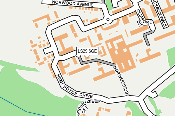 LS29 6GE map - OS OpenMap – Local (Ordnance Survey)