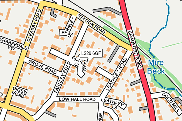 LS29 6GF map - OS OpenMap – Local (Ordnance Survey)
