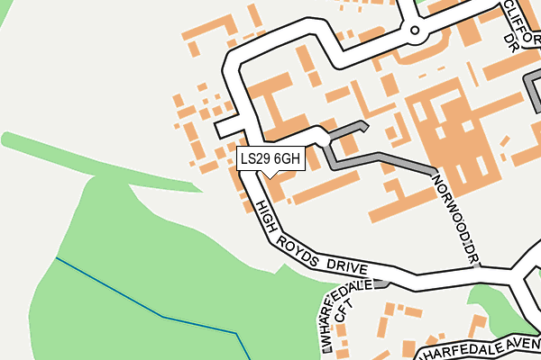 LS29 6GH map - OS OpenMap – Local (Ordnance Survey)