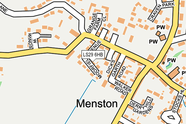 LS29 6HB map - OS OpenMap – Local (Ordnance Survey)