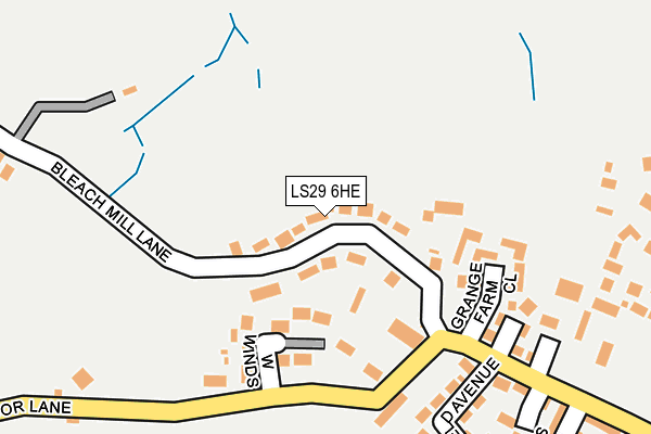 LS29 6HE map - OS OpenMap – Local (Ordnance Survey)