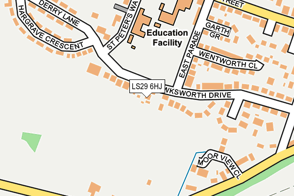 LS29 6HJ map - OS OpenMap – Local (Ordnance Survey)