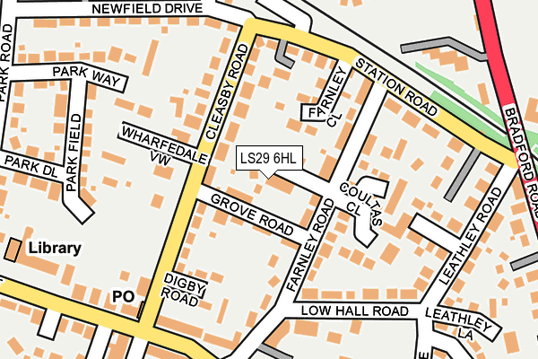 LS29 6HL map - OS OpenMap – Local (Ordnance Survey)