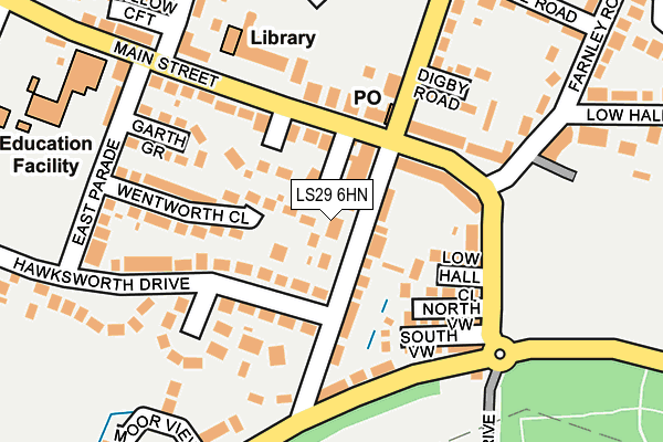 LS29 6HN map - OS OpenMap – Local (Ordnance Survey)