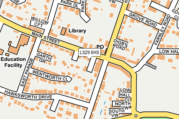 LS29 6HS map - OS OpenMap – Local (Ordnance Survey)