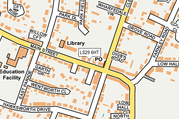 LS29 6HT map - OS OpenMap – Local (Ordnance Survey)