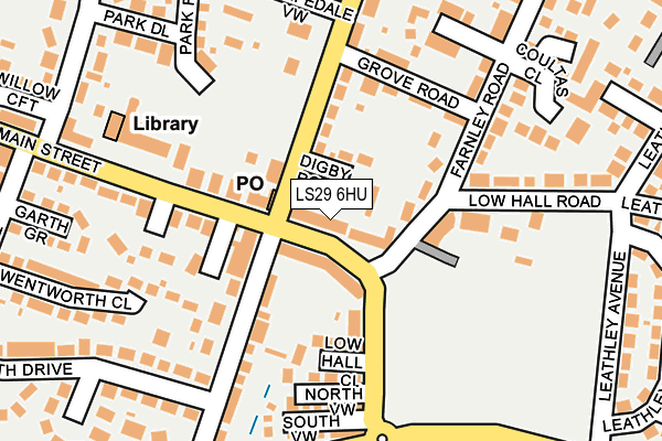 LS29 6HU map - OS OpenMap – Local (Ordnance Survey)