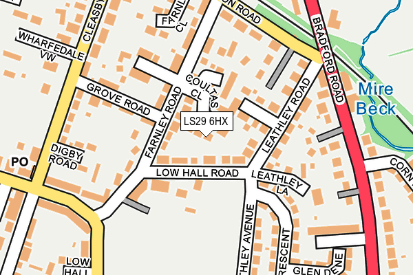 LS29 6HX map - OS OpenMap – Local (Ordnance Survey)