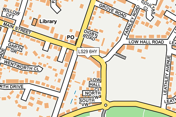 LS29 6HY map - OS OpenMap – Local (Ordnance Survey)