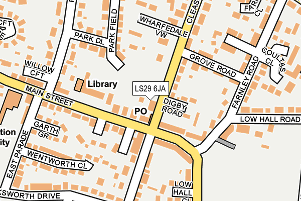 LS29 6JA map - OS OpenMap – Local (Ordnance Survey)