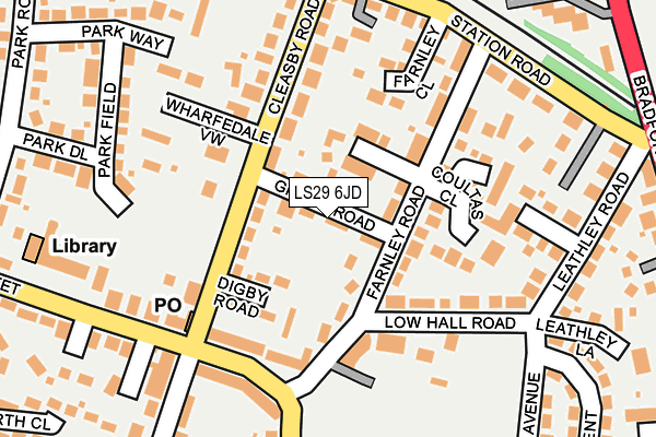 LS29 6JD map - OS OpenMap – Local (Ordnance Survey)