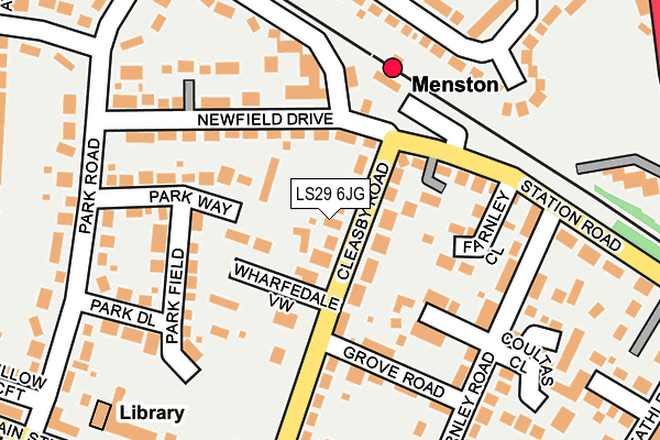 LS29 6JG map - OS OpenMap – Local (Ordnance Survey)