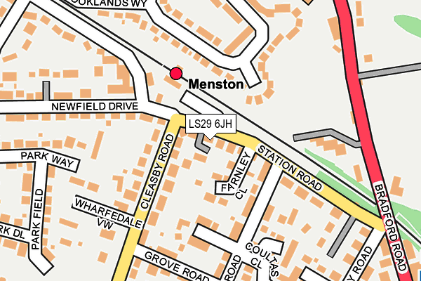 LS29 6JH map - OS OpenMap – Local (Ordnance Survey)