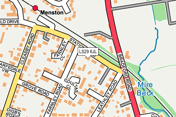 LS29 6JL map - OS OpenMap – Local (Ordnance Survey)