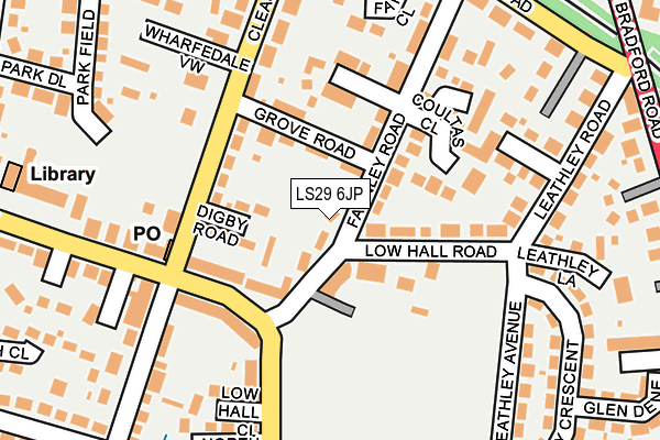 LS29 6JP map - OS OpenMap – Local (Ordnance Survey)