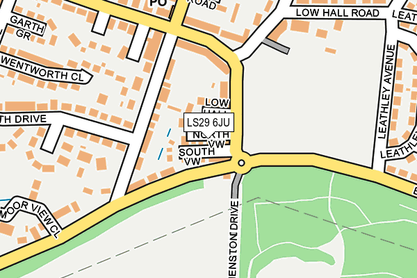 LS29 6JU map - OS OpenMap – Local (Ordnance Survey)