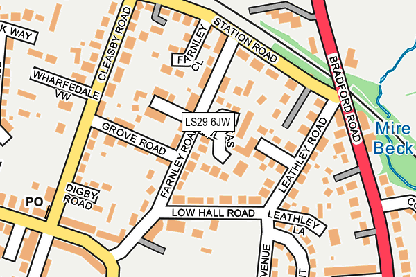 LS29 6JW map - OS OpenMap – Local (Ordnance Survey)