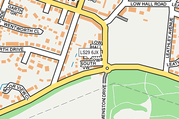 LS29 6JX map - OS OpenMap – Local (Ordnance Survey)