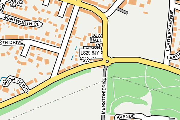 LS29 6JY map - OS OpenMap – Local (Ordnance Survey)