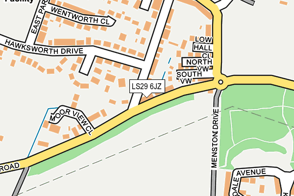 LS29 6JZ map - OS OpenMap – Local (Ordnance Survey)