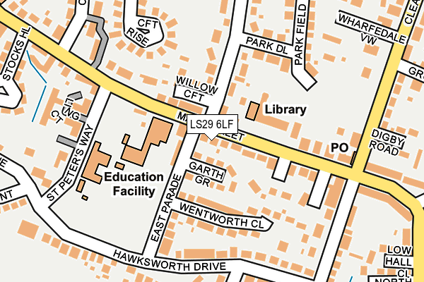 LS29 6LF map - OS OpenMap – Local (Ordnance Survey)