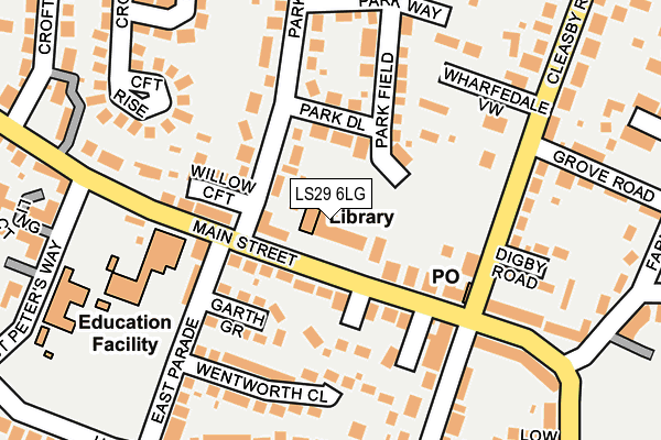 LS29 6LG map - OS OpenMap – Local (Ordnance Survey)