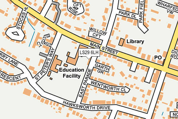 LS29 6LH map - OS OpenMap – Local (Ordnance Survey)