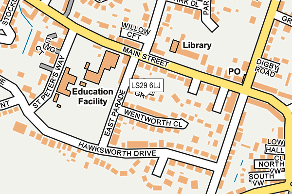 LS29 6LJ map - OS OpenMap – Local (Ordnance Survey)