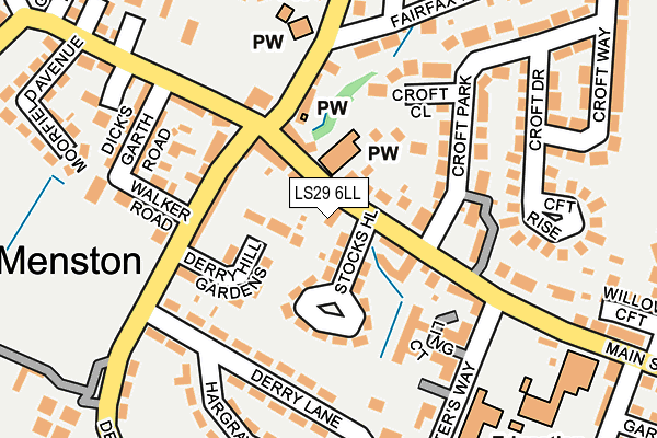 LS29 6LL map - OS OpenMap – Local (Ordnance Survey)
