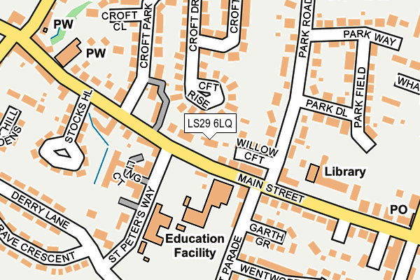 LS29 6LQ map - OS OpenMap – Local (Ordnance Survey)