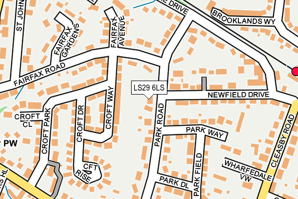 LS29 6LS map - OS OpenMap – Local (Ordnance Survey)