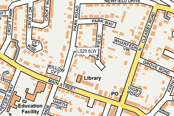 LS29 6LW map - OS OpenMap – Local (Ordnance Survey)