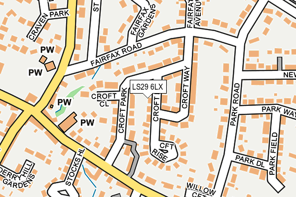 LS29 6LX map - OS OpenMap – Local (Ordnance Survey)