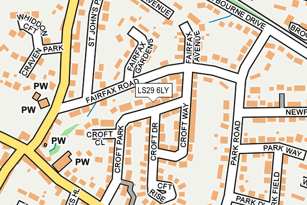 LS29 6LY map - OS OpenMap – Local (Ordnance Survey)