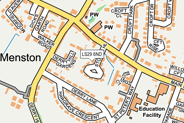 LS29 6ND map - OS OpenMap – Local (Ordnance Survey)